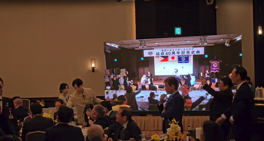 ホテル宴会場 記念式典 LEDビジョン 映像演出